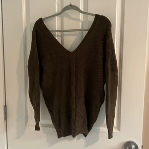Olive green sweater